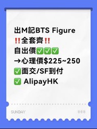 香港麥當勞BTS Figure全套