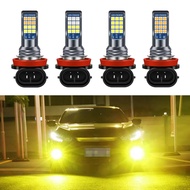 1 piece 24LED H11 Car LED Fog Lamp H8 Super Bright White Yellow Dual Color Light