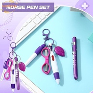 SUNBIXIA Nurse Badge Set, Keychain Portable Nurse Pen Pack, Accessories Retractable Lanyard Nurse Ba