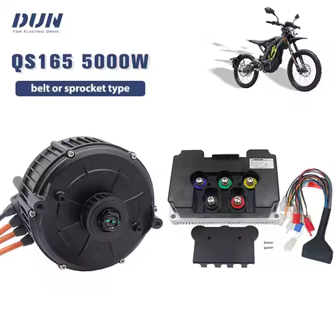 QS 165 V2 5KW PMSM Motor with 72450 Fardriver Controller 450A For Electric Dirt-Bike SurRon