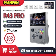 R43 Pro Retro Handheld Video Game Console 4.3 Inch HD LED Screen Original 3D Home 4K Big PSP PS1 Bui