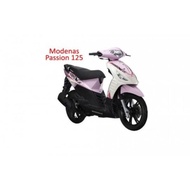 MODENAS PASSION 125 COVER SET ORIGINAL 100%PINK WHITE