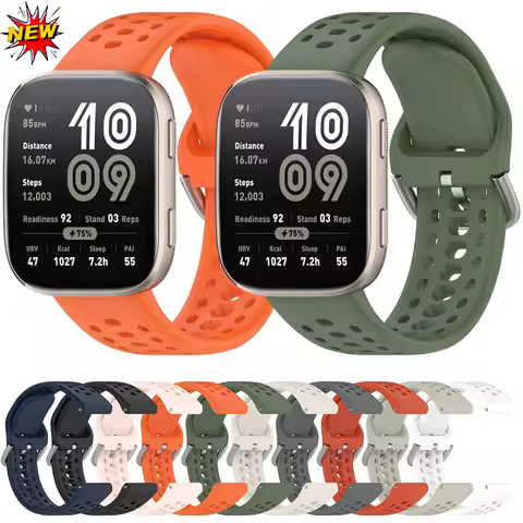 Original Silicone Strap For Amazfit Bip 6 Official Breathable Wristband Correa pulseras for Amazfit 