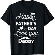 Men's cotton T-shirt Happy Fathers Day Daddy Shirt 2025 for Dad Kids T-Shirt Fast Shipping 4XL , 5XL