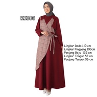 [Dresscovery.id] GM808 BINA Eid Dress BeautifulWanita BIG Size LD 110 cm