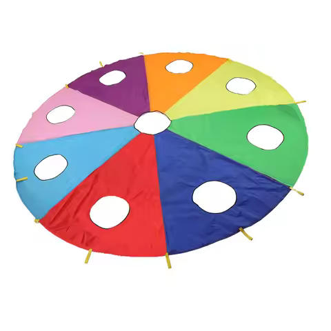 2m 3m 3.6m Rainbow Umbrella With Holes Gopher Game Outdoor Sports Sensory Training Equipment Gopher 