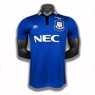 1995/96 Everton Retro Jersey 95-96 Everton Home Football Jersey Soccer Shirts Men Sportswe