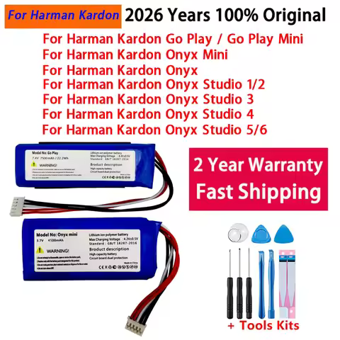 Speaker Battery For Harman Kardon Onyx Studio 1 2 3 4 5 6 Battery GO PLAY Onyx MINI Bluetooth Speake