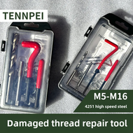 Manual Repair Tool Spiral Screw Thread Tapering Drill Bit Home Use Self-tapping Integrated Nut Threa