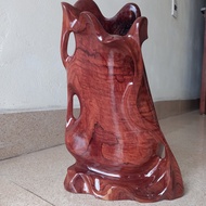 Bnh lọ cắm hoa gỗ cẩm cao 38cnx25cmx14cm