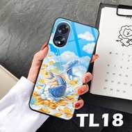 Ốp lưng KÍNH Oppo A18 / A38 4G in hình 3D NHẪN-LỘC-HOA SEN-CHA MẸ