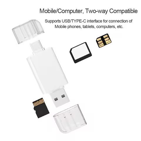 A12E-USB-C Type C /USB 2.0 To NM Nano Memory Card TF Micro-SD Card NM High-Speed Reader For Huawei C