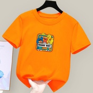 Kids Shirt Comfy Cotton T-shirt Unisex Kids Tshirts Tshirt Kolar Budak Lelaki Tiktok