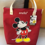 กระเป๋าAnello mickey limited edition กระเป๋าถือ มิกกี้เมาส์ กระเป๋าผ้า กระเป๋าสะพายข้าง ใช้ได้ทั้งเด็กและผู้ใหญ่