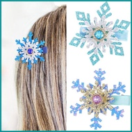 CON Christmas Hairpin Blingbling Snowflake Hair Clip Elaborate Barrette Glitter