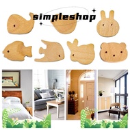 SIMPLE Wall Hanging Kitchen Cupboard Wooden Knobs Dresser Knobs Furniture Handles Clothes Hook