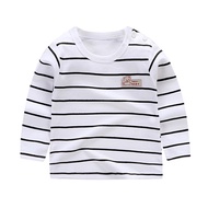 Clothing For Kids Baby Striped Clothes Long Sleeve Winter Autumn T Shirt Baby Infant Wear Street Cot