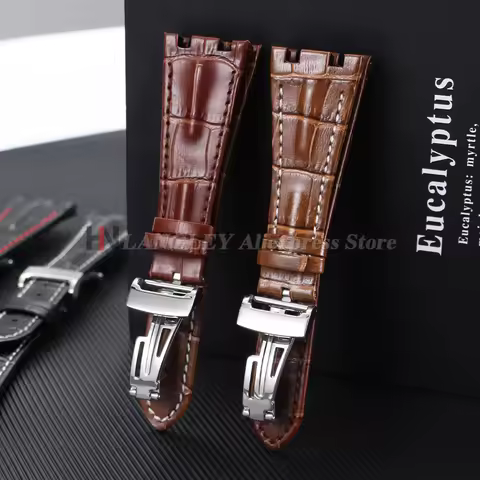 28mm Genuine Cowhide Strap for Audemars Piguet Royal Oak Offshore 15710 15703 26470 Series Men Sport