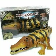 [Battery Operated] Animal World Walking And Light Indicator 3D Robot Crocodile Toy For Kids 3D Anima
