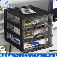 Latest 4-Tier Plastic Table Drawer Rack Large Desk Organizer Rack A4 Paper Container Drawer File Sto