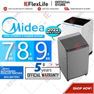 【NEW MODEL】 Midea Washing Machine 7.5kg 8.5kg 9.5kg Top Load Fully Auto Washing Machine MA100W