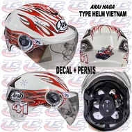 Arai motif helmet, copy Arai helmet, Arai haga model