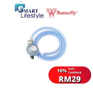 BUTTERFLY LPG REGULATOR WITH TRANSPARENT HOSE 182-CT