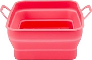Deep Fryer Pot Silicone Fryer Liner Easy Clean Pack of 2 Reusable with Oven Handle (Red)
