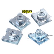 50pcs Skru Motosikal Klip U Nat M6 U-Clip U Nut Motorcycle Cover Set Body M6 Screw Clip Fastener Car