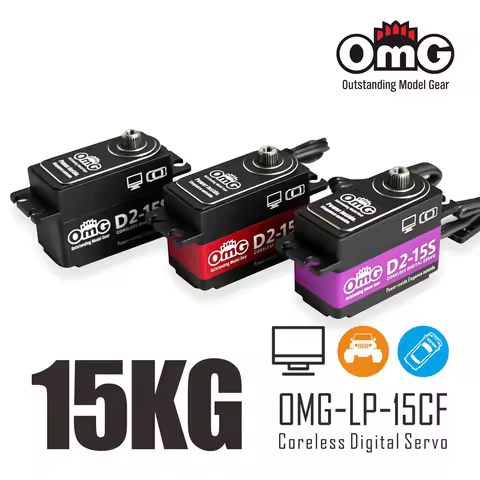 OMG D2-15S 15KG HV Short-body Coreless Digital Servo For RDW Drift Off-road 1:10 RC Car