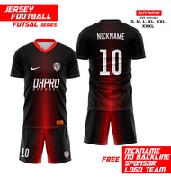 JERSEY FUTSAL CUSTOM NAMA LOGO dan sponsor ( BISA ORDER SATUAN)
