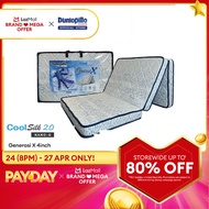 Dunlopillo Generasi X  4Inch (10cm) CoolSilk 2.0 High Density Foam Foldable Mattress / Three Fold Ma