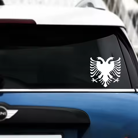 Die-Cut Vinyl Decal Albania Car Sticker Waterproof Auto Decors on Car Body Bumper Rear Window