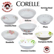 Corelle 2L serving bowl ( Country Rose / European Herbs / Daisy Field / Provence Garden / Sakura / Plum )