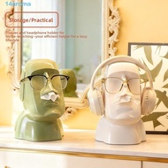 AROMA Tissue Storage Box, 3-in-1 Stone Statue Paper Towel Container, Convenient Face Shaped Creative