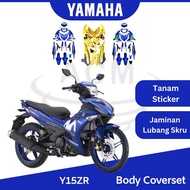 YAMAHA Y15ZR V1 V2 Movistar Body cover parts set tanam sticker Stripe Strike Coverset Y15 Movistar