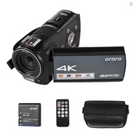 ORDRO HDR-AX 10 4 K WiFi DV Recorder Panel Camcorder portable Touch camera video 30 MP 30 X Zoom digital Anti-shake