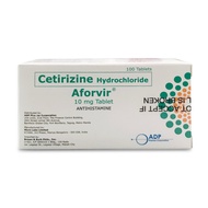 Aforvir Tablet [Cetirizine Hydrochloride] - 10mg [Box of 100s]