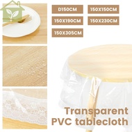 Clear Tablecloth Protector Waterproof Clear Plastic Tablecloth Oil Proof Plastic Table Cover Table P