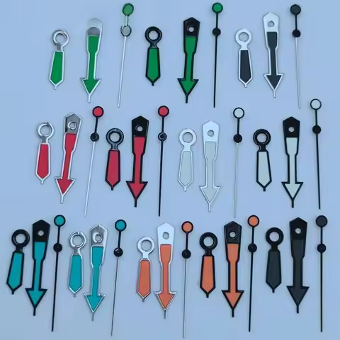 HOT NH35 NH36 NH38 7S26 7S36 4R35 4R36 Watch Hands Black Blue White Orange Green Red Hands Green Lum
