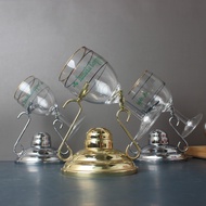 Imported Irish Coffee Cup Holder Roasting Cup Glass Cup Whiskey Irish Coffee Special Cup Holder Set 