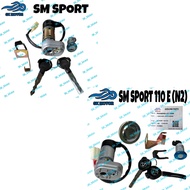 Benelli KEEWAY SM SPORT 110 R E N2 Ignition Main Switch Full Set Key Suis Kunci SM SPORT110 R Seat L