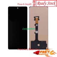 Tecno Pova 6 Pro / Pova 6 Neo Skrin LCD Display Touch Screen Digitizer Untuk Penggantian
