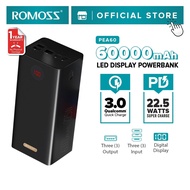 Romoss PEA60 60000Mah Pd22.5W Type-C Two-Way Super Fast Charging Qc 3.0 High Capacity Powerbank