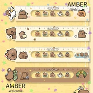 AMBER Straight Ruler, School Stationery Supply 15cm Math Drawing Ruler,  Gift Cartoon Ruler