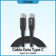 TREBLE Type C to Type C PD Type C Fast Charger USB QC 3.0