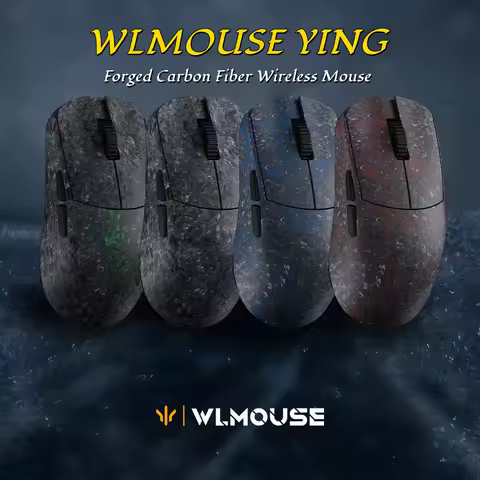 【In Stock】 WLMOUSE YING Forged Carbon Fiber Wireless Mouse Gaming Mouse PAW3950HS 8K Gaming Mouse Cu
