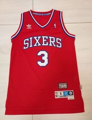 Philadelphia 76ers Allen Iverson adidas Red Hardwood Classics Swingman Jersey 波衫 球衣 (美版)