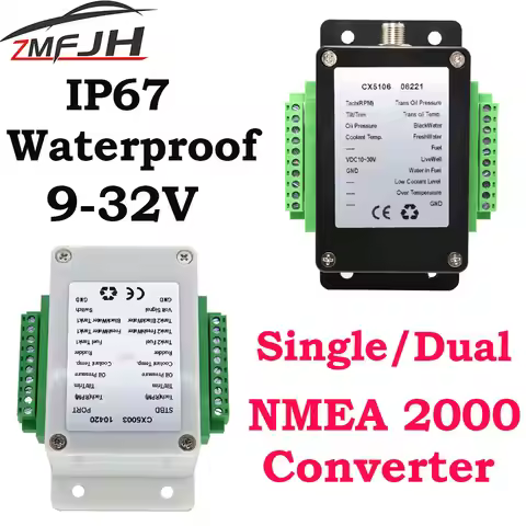 Single/Dual NMEA 2000 Converter Box NMEA2000 Adapters NMEA 2000 Cables Sockets Multifunction Convert
