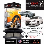 MERGENT TOYOTA CAMRY YEAR 2007-2017 ACV40 ACV50 ASV50 FRONT BRAKE PAD